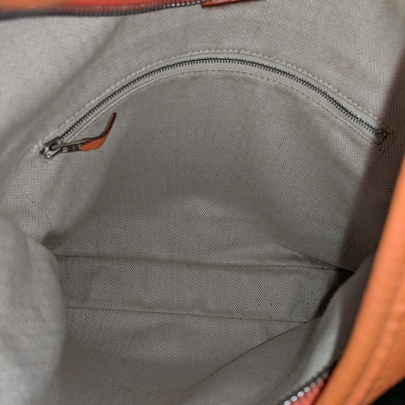 Hermes Orange Clemence Leather Massai Shoulder Bag - Picture 4 of 8